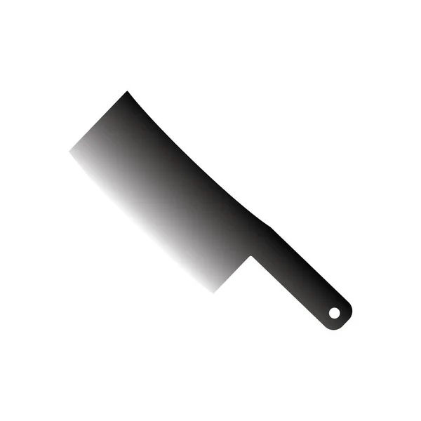 Bıçak Ikon Vektör Illüstrasyon Logo Tasarımı — Stok Vektör