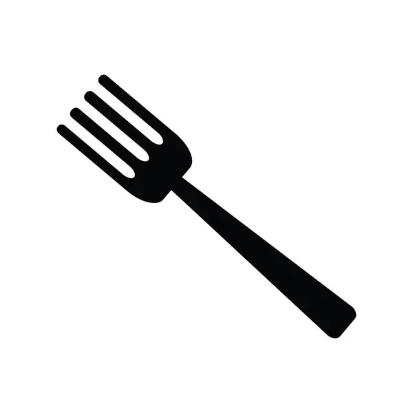 Cuillère Fourchette Ikon Vecteur Illustration Logo Design — Image vectorielle