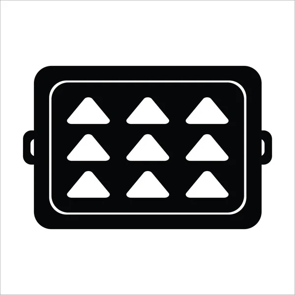 Baking Teflon Ikon Vector Illustration Logo Design — Stock Vector