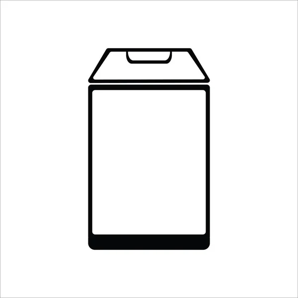 Çöp Kutusu Simgesi Vektör Illüstrasyon Logo Tasarımı — Stok Vektör