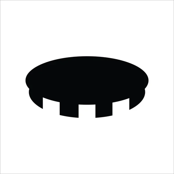 Icono Estufa Vector Ilustración Logo Diseño — Vector de stock