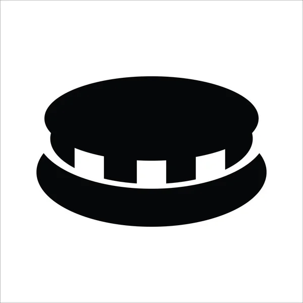 Fornuis Pictogram Vector Illustratie Logo Ontwerp — Stockvector