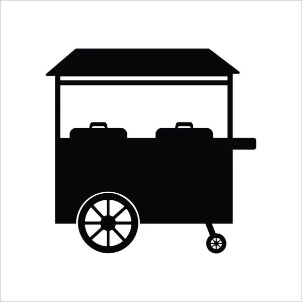 Icono Cesta Ventas Vector Ilustración Logo Diseño — Vector de stock