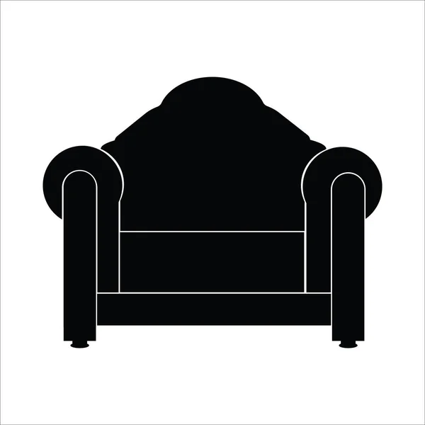 Sofa Icon Vector Illutration Logo Design — Stock Vector