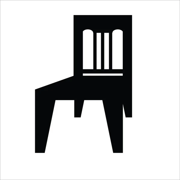 Chair Icon Vector Illustration Logo Design — Stock Vector