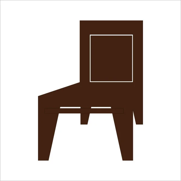 Chair Icon Vector Illustration Logo Design — Stock Vector