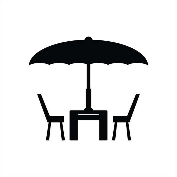 garden table icon vector illustration logo design