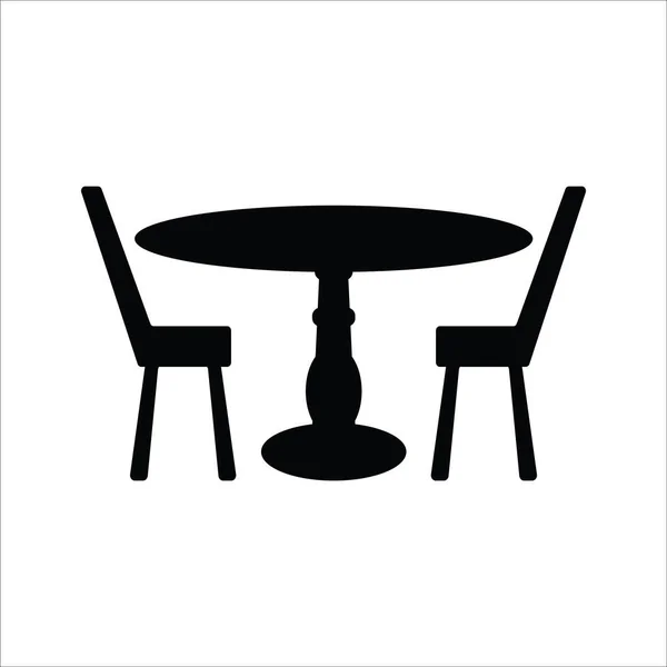 Garden Table Icon Vector Illustration Logo Design — Stock Vector