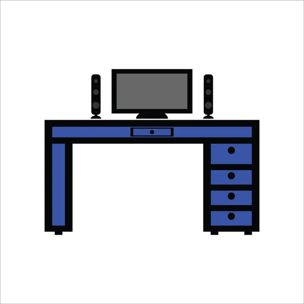 Εικονίδιο Φορέα Εικονογράφηση Εικονίδιο Υπολογιστή Σχεδιασμό Λογότυπο — Διανυσματικό Αρχείο