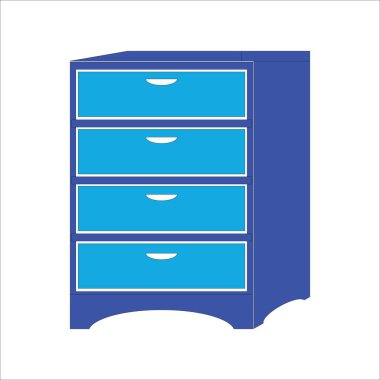 dolap / dolap simgesi vektör illüstrasyon logo tasarımı