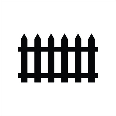 çit simgesi vektör illüstrasyon logo tasarımı