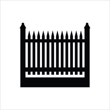 çit simgesi vektör illüstrasyon logo tasarımı