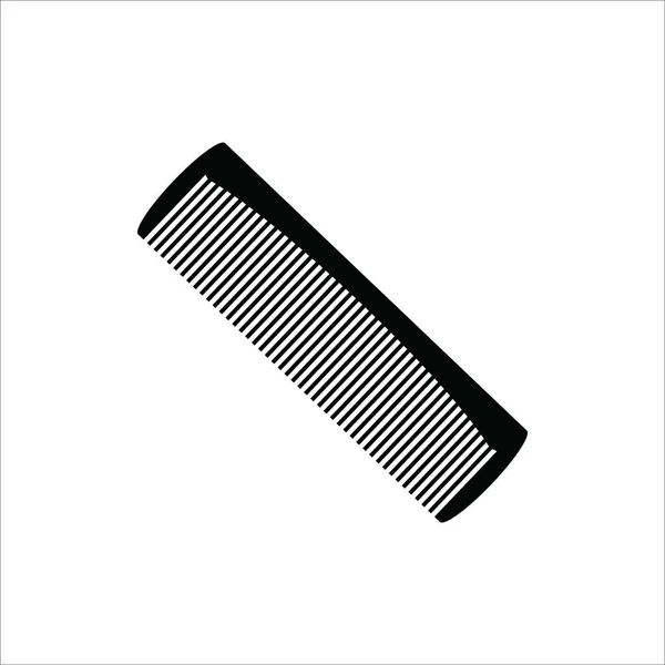 Haarkam Pictogram Vector Illustratie Logo Ontwerp — Stockvector