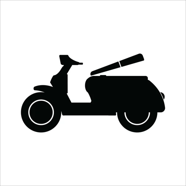 Motocicleta Ícone Vetor Illustation Logotipo Design — Vetor de Stock