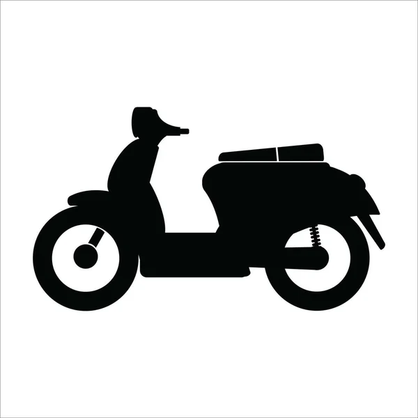 Motocicleta Ícone Vetor Illustation Logotipo Design —  Vetores de Stock