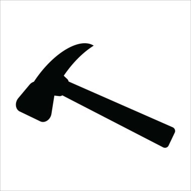 Çekiç simgesi vektör logo tasarımı