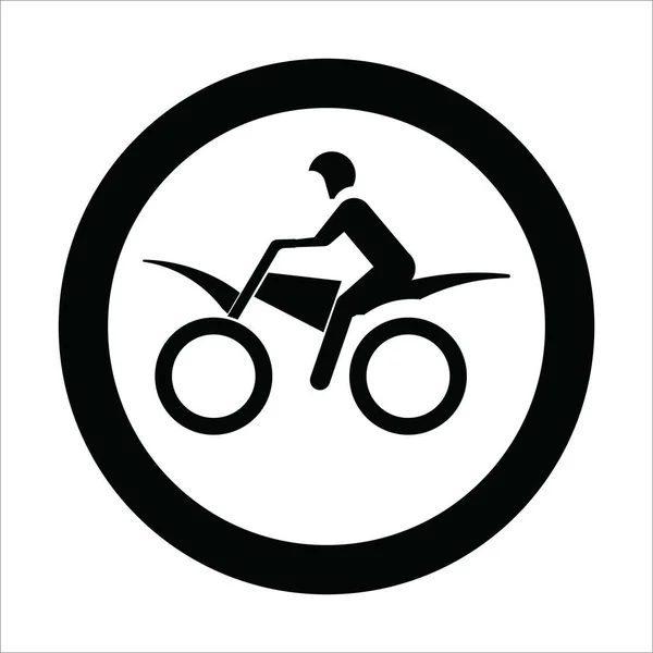 Icone Moto Vettoriale Illustrazione Logo Design — Vettoriale Stock