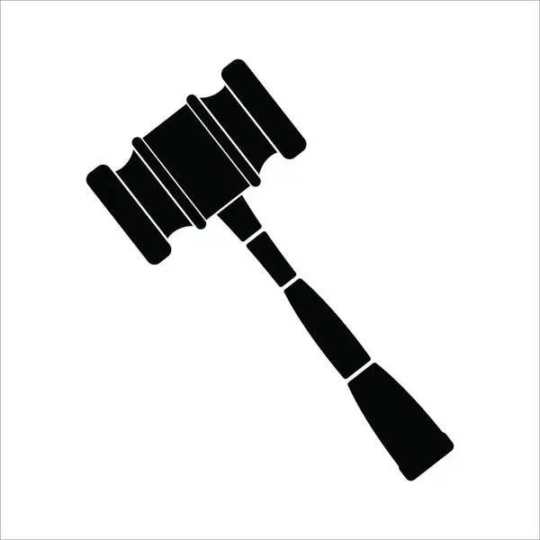 Hamerpictogram Vector Illustratie Logo Ontwerp — Stockvector