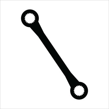 Atölye kilit simgesi vektör illüstrasyon logo tasarımı