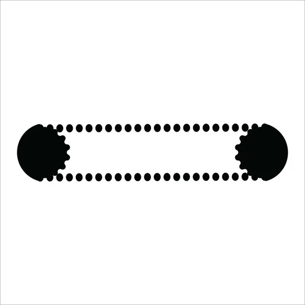 Cadena Engranajes Icono Vector Ilustración Logotipo Diseño — Vector de stock
