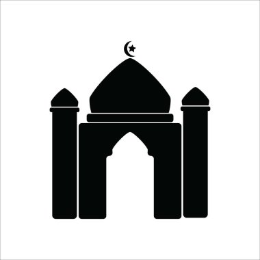 Cami simgesi vektör illüstrasyon logosu tasarımı
