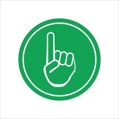 işaret parmağı simgesi vektör illüstrasyon logo tasarımı