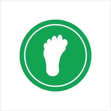 Ayak izleri ikon vektör illüstrasyon logo tasarımı