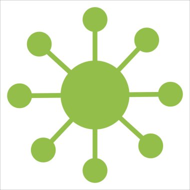 Moleküler element simgesi, vektör illüstrasyon sembolü tasarımı