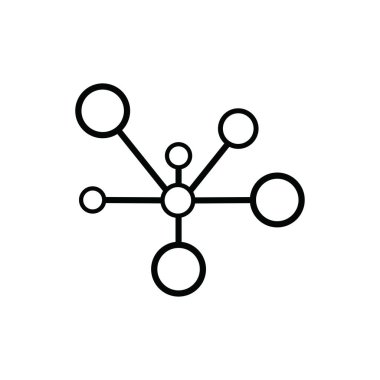 Moleküler element simgesi, vektör illüstrasyon sembolü tasarımı