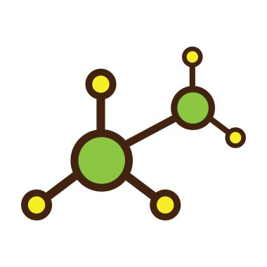 Moleküler element simgesi, vektör illüstrasyon sembolü tasarımı