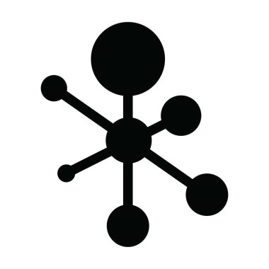 Moleküler element simgesi, vektör illüstrasyon sembolü tasarımı
