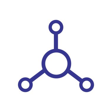 Moleküler element simgesi, vektör illüstrasyon sembolü tasarımı