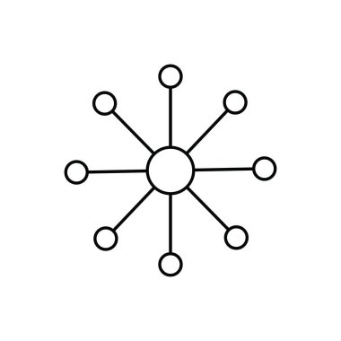 Moleküler element simgesi, vektör illüstrasyon sembolü tasarımı