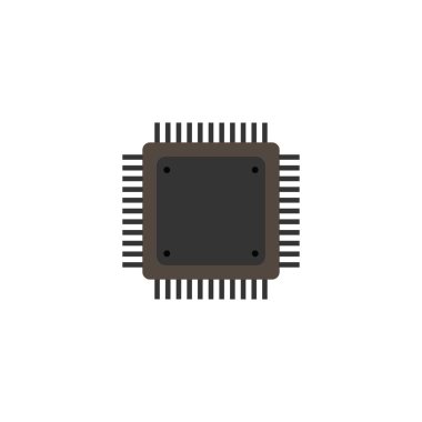 mikroçip simgesi vektör illüstrasyon tasarımı