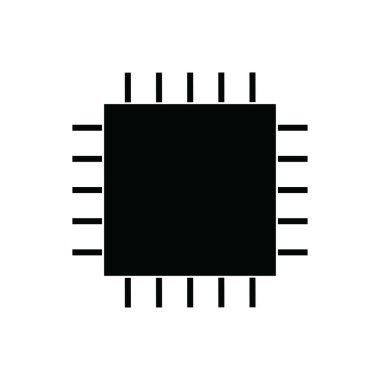 Elektronik bileşenler ikon vektör illüstrasyon logo tasarımı