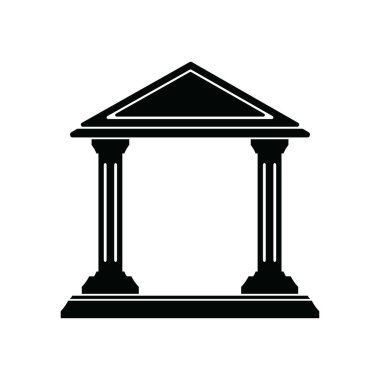 House Terrace simgesi vektör illüstrasyon logosu tasarımı