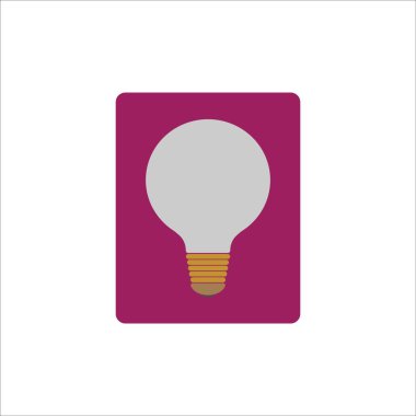 Bulb icon vector illustration logo desain clipart