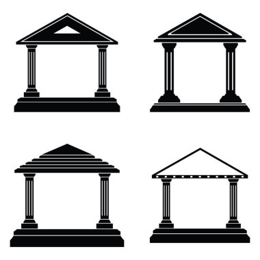 House Terrace simge vektör şablonu çizim logosu tasarımı