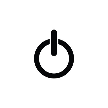 Elektronik açma kapama simgesi vektör illüstrasyon logo tasarımı
