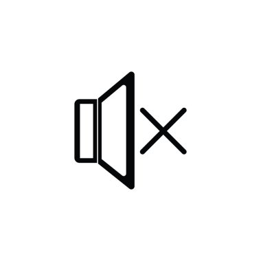 hoparlör ikon vektör illüstrasyon logo tasarımı