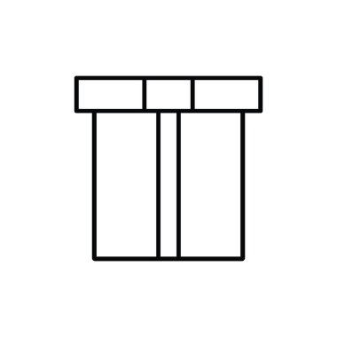 hediye simgesi vektör şablonu illüstrasyon logo tasarımı