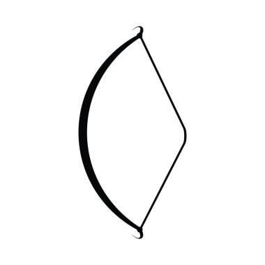 Yay ve ok simgesi vektör illüstrasyon logo tasarımı