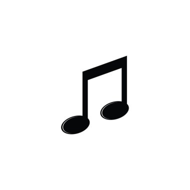 müzik ton ikonu vektör illüstrasyon logo tasarımı