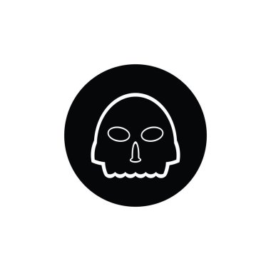 Skull icon vector illustration logo design