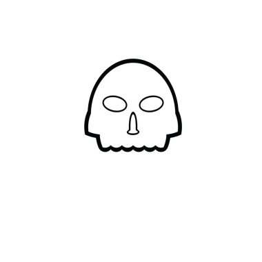 Skull icon vector illustration logo design