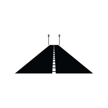 Trafik ışıkları simgesi vektör illüstrasyon logo tasarımı