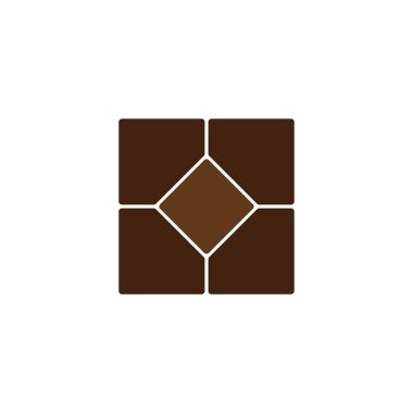 Döşeme kiremitleri ikon vektör illüstrasyon logo tasarımı