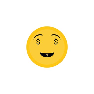 Emojis simgesi vektör illüstrasyon logo tasarımı