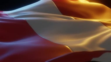 Avusturya Bayrağı Düşük Açılı 3D görüntüleme 