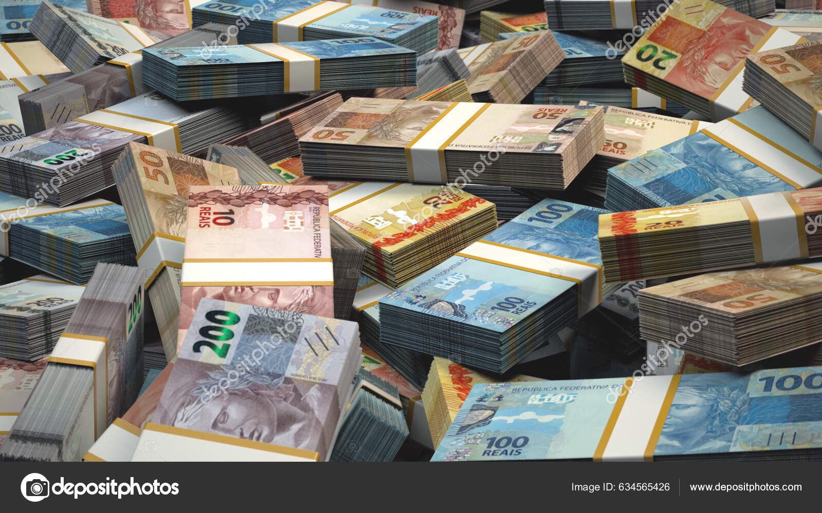 巴西真钞票和货币巴西货币R Brl ——图库图片© info@mirzakadic.com #634565426